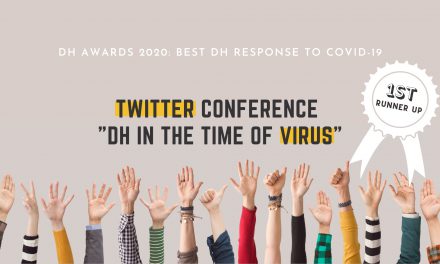 Το “DH in the Time of Virus” 1st Runner Up στα DH Awards!