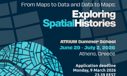 “From Maps to Data and Data to Maps: Exploring Spatial Histories” Θερινό σχολείο ATRIUM